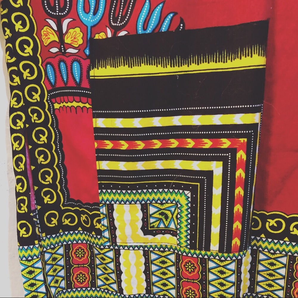 Oversized tribal print top